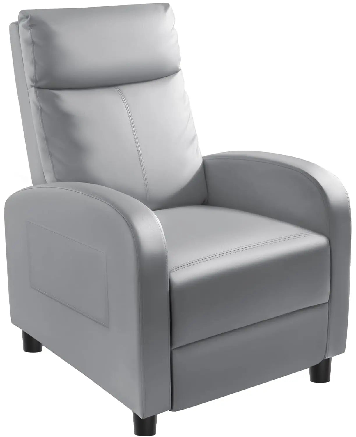 PU Leather Recliner Chair With Lumbar Support For Home Theater