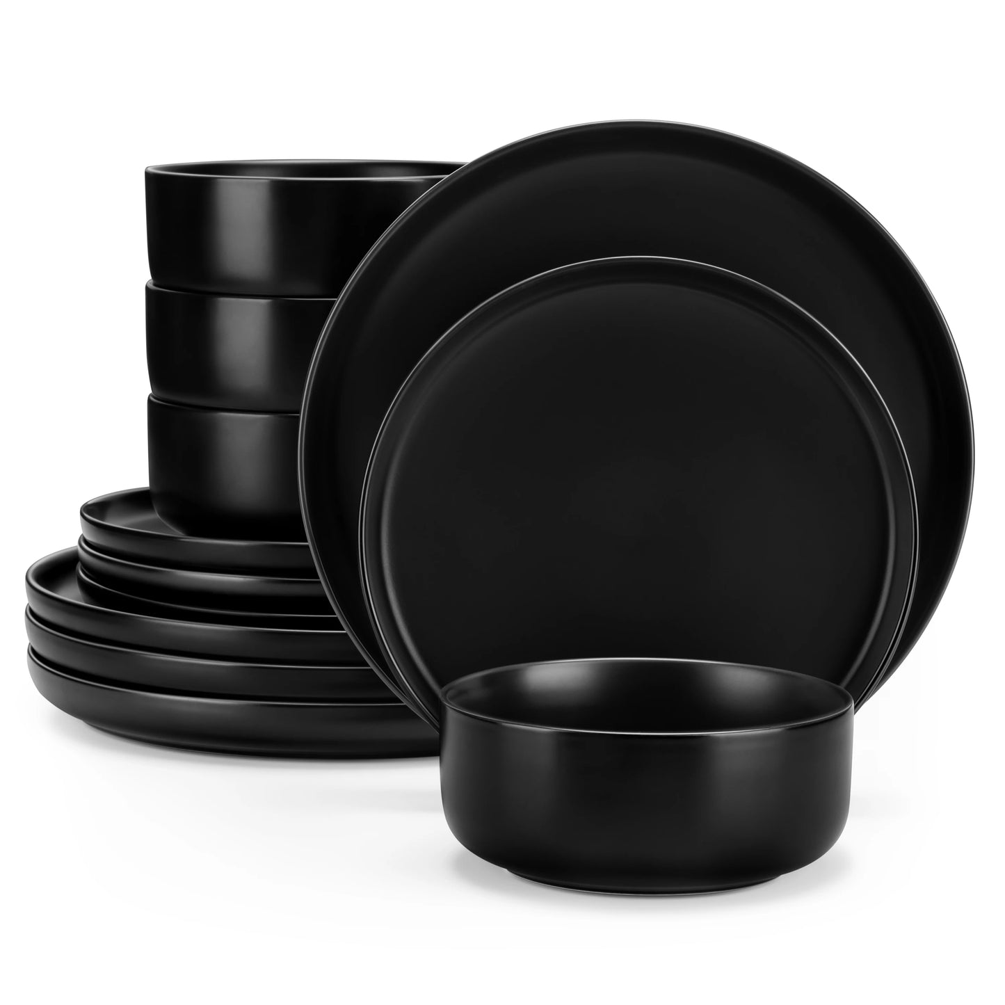 MALACASA Porcelain Dinnerware Set Service For Four Dishwasher Safe