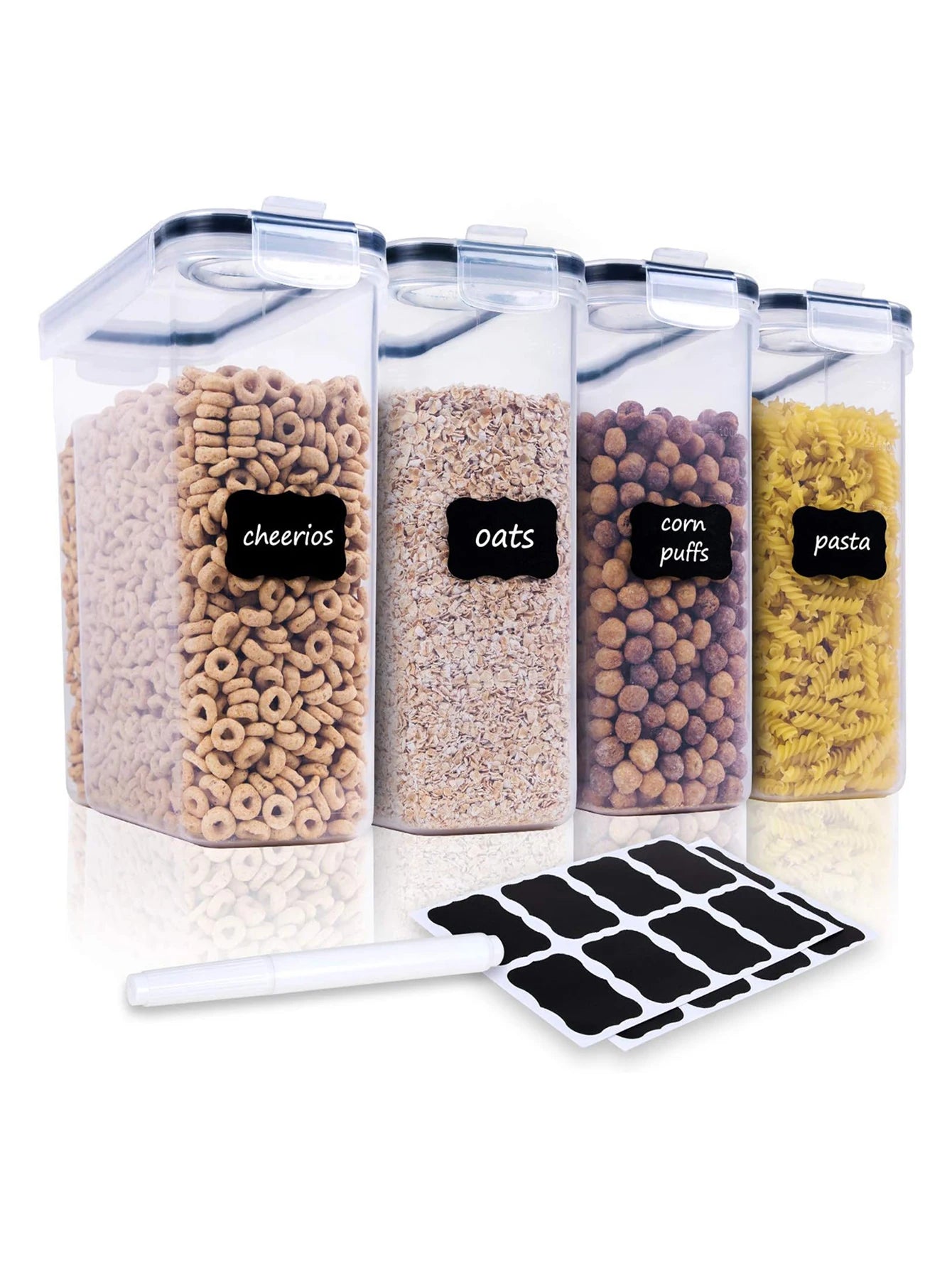 Airtight Food Storage Containers For Kitchen Pantry Organization