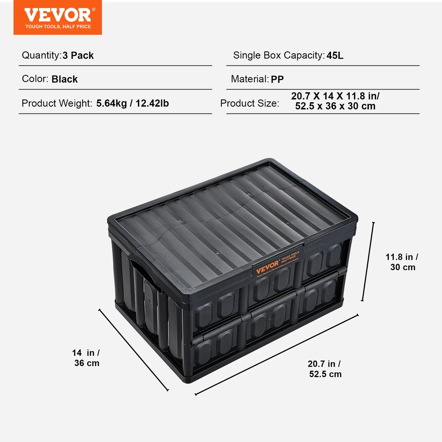 Foldable Stackable Storage Bins With Lids For Home Organization