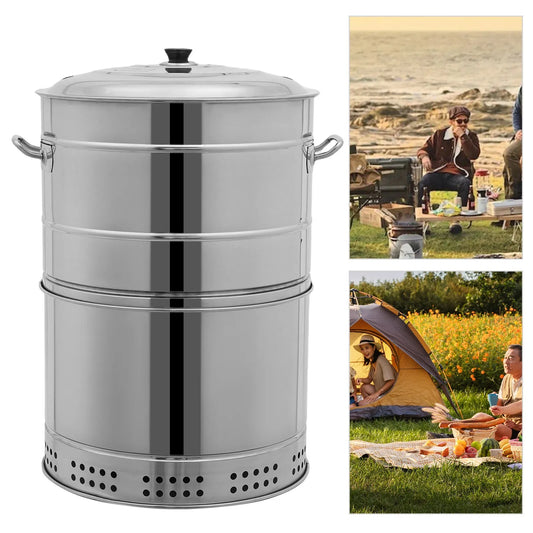 Stainless Steel Charcoal Grill With 50 Skewers For Camping