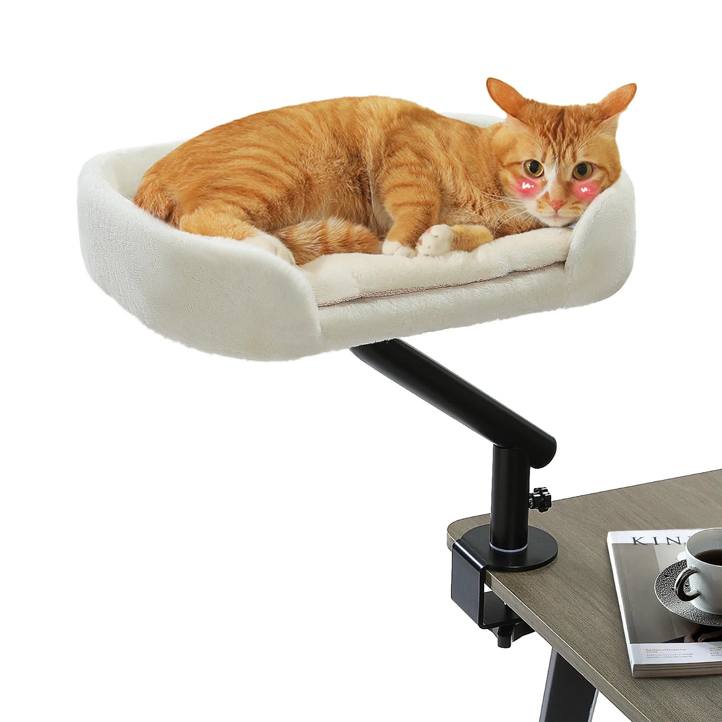 PAWZ Road Cat Desk Bed 360 Degree Rotatable Bed Stand For Indoor Cats