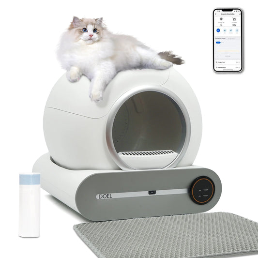 DOEL Automatic Self Cleaning Cat Litter Box With App WiFi