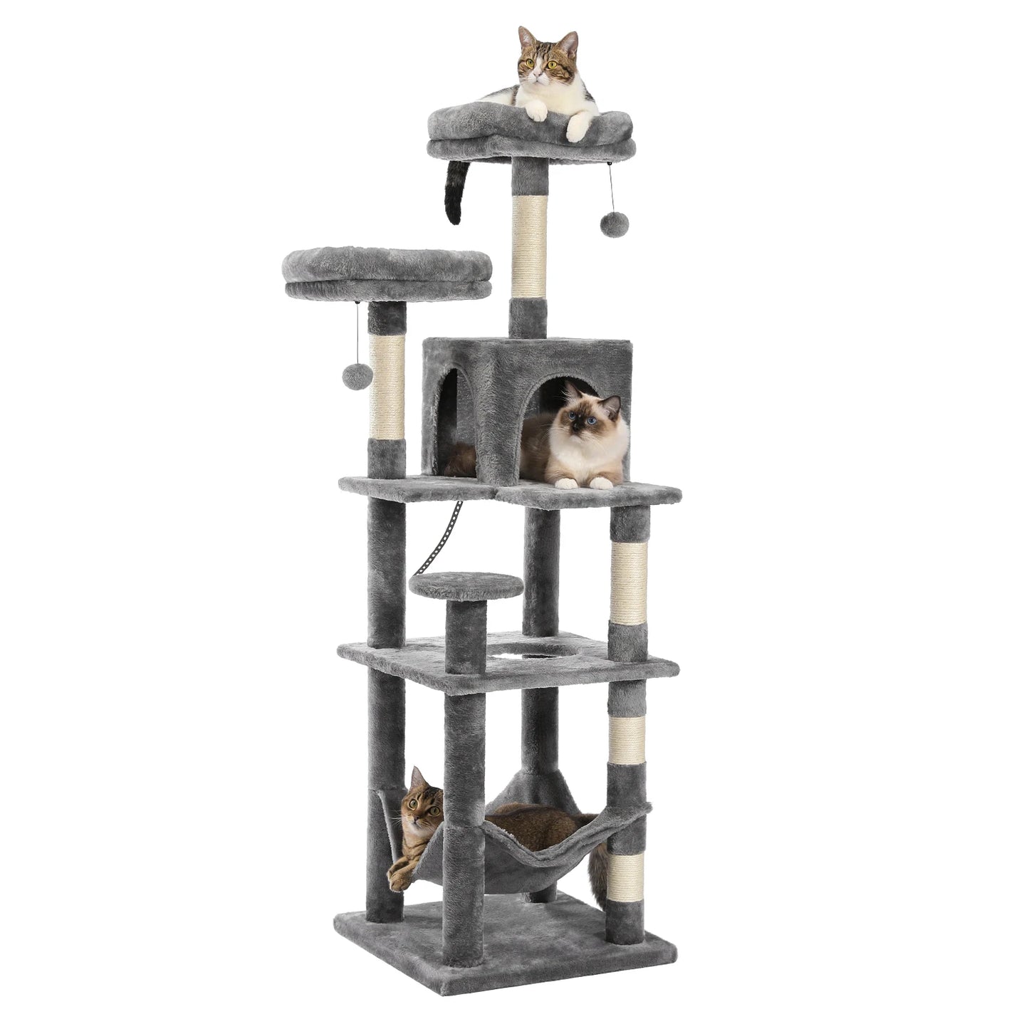 PAWZ Road Multi Level Cat Tree With Scratching Posts And Perches