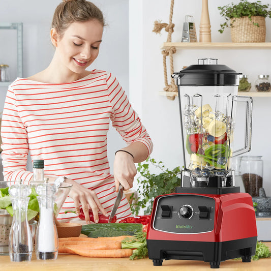 Biolomix Commercial Heavy Duty Blender Mixer for Smoothies and Ice