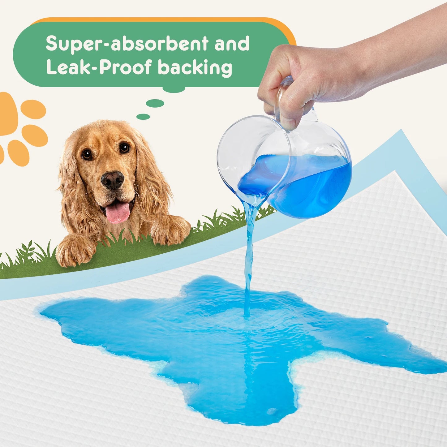 Disposable Pet Underpads 150 Count Quick Dry Leakproof Pee Pads
