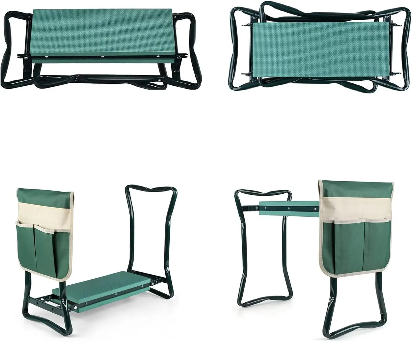 Portable Folding Garden Kneeler and Seat with Foam Cushion