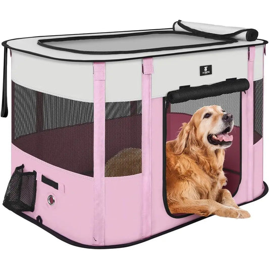 Portable Puppy Cat Play Pen Indoor Outdoor Tent Cage