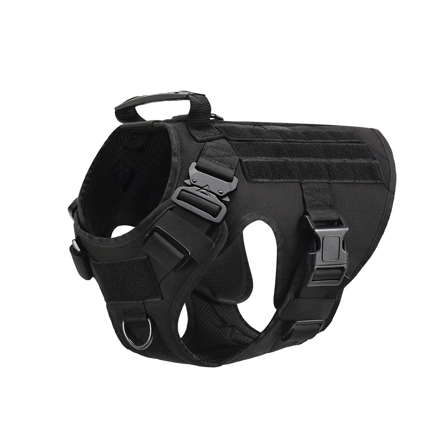 Tactical Padded Dog Harness With Quick Release Molle System