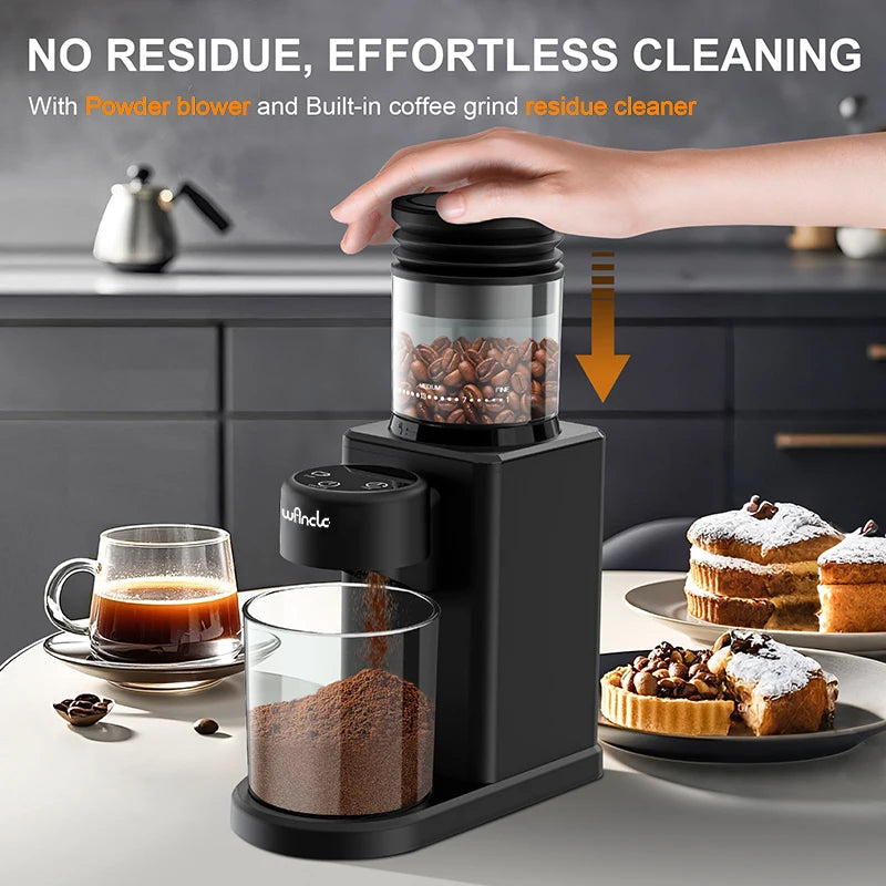 KIRAINAFLY Automatic Conical Burr Coffee Grinder CBG9001