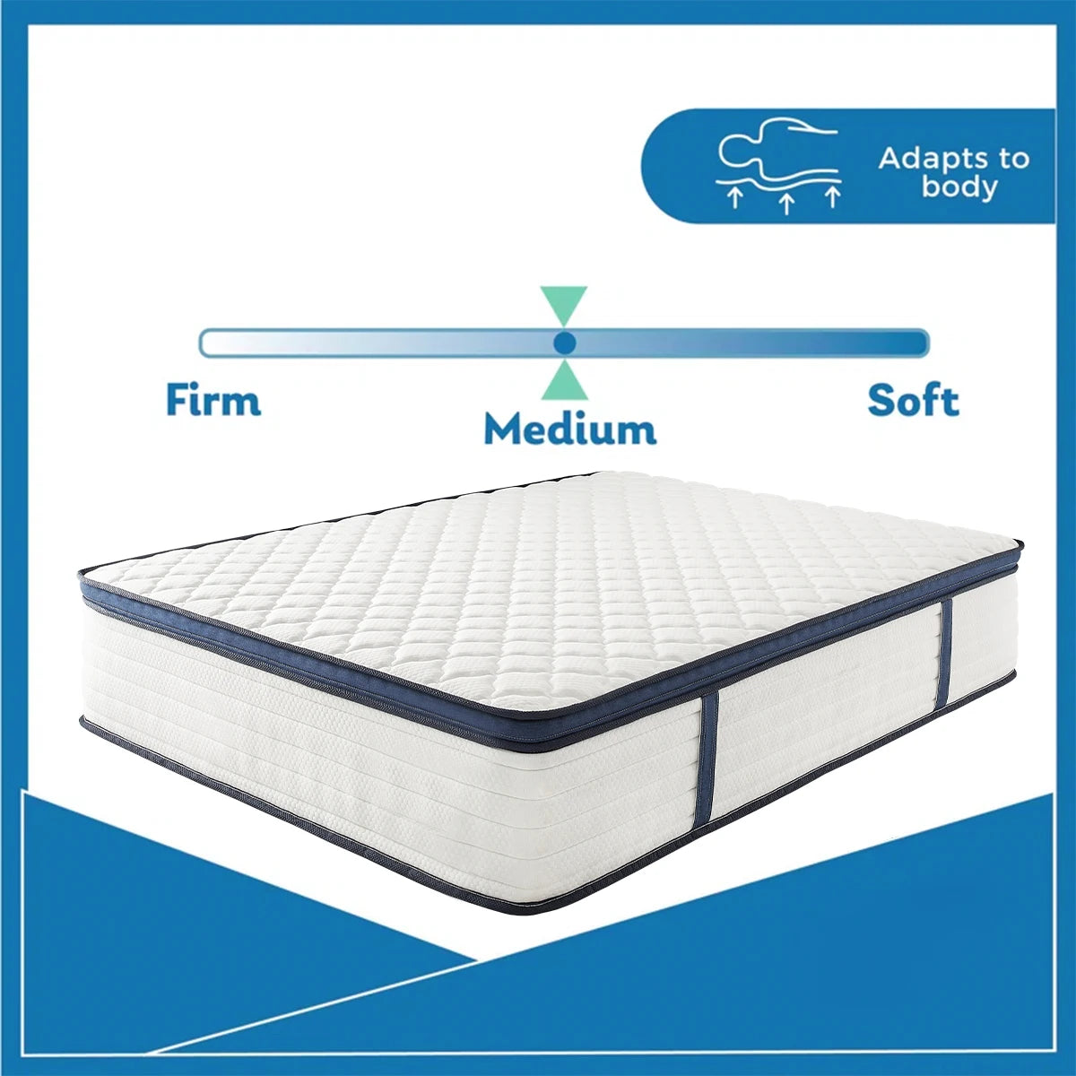 Amztree Gel Memory Foam Hybrid Mattress With Pressure Relief