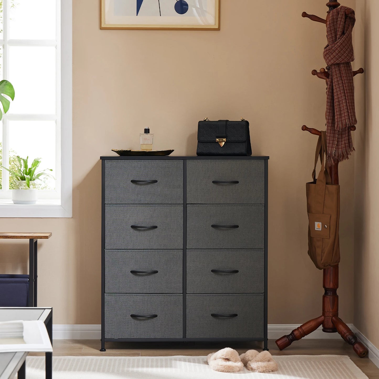 MCQ 8 Drawer Cabinet For Living Room Metal Storage Organizer