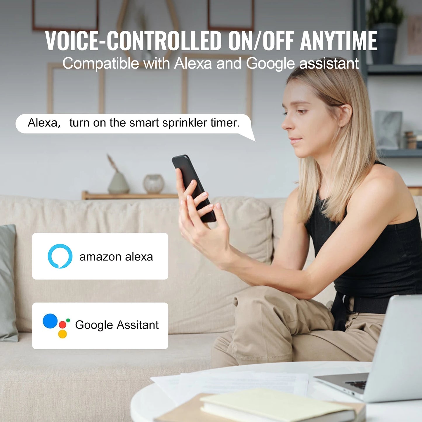 SucceBuy WiFi Sprinkler Timer One Or Two Outlet App Control