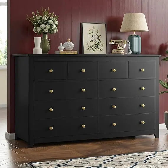 10-Drawer Dresser For Bedroom Storage And Organization