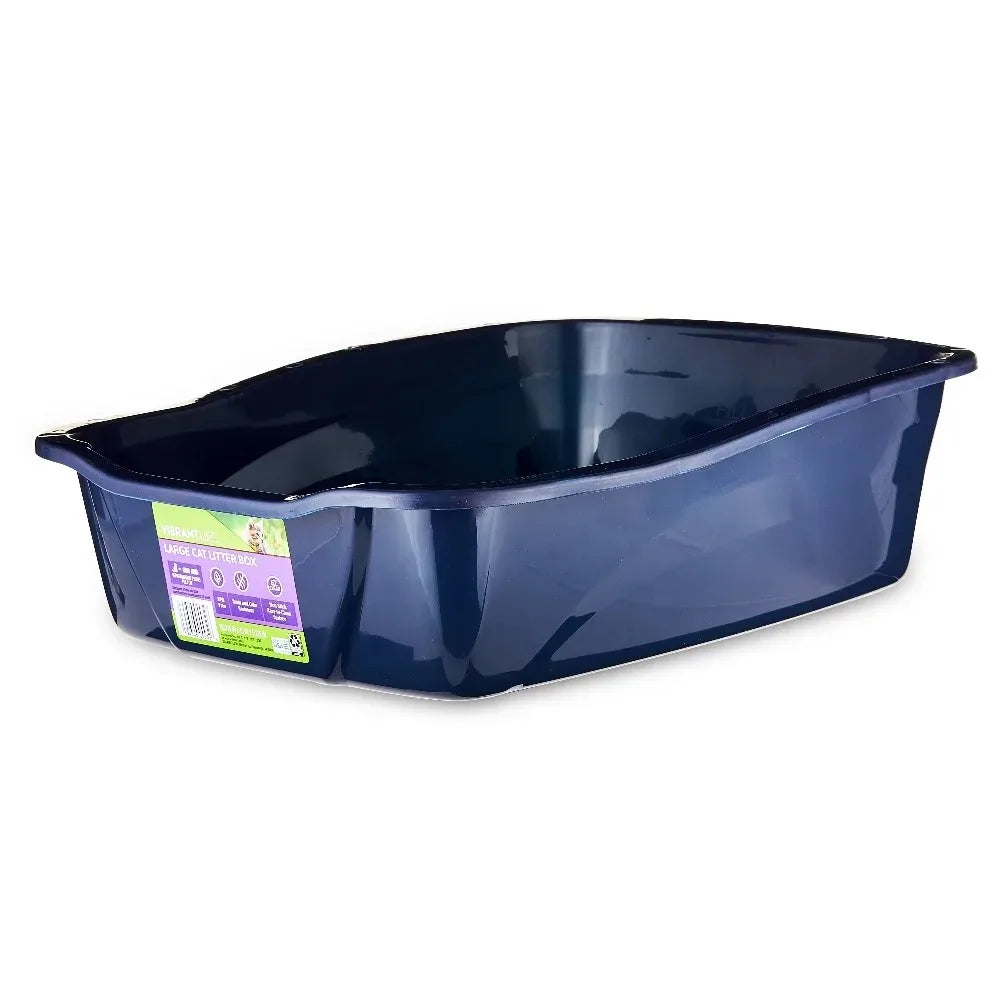 High Capacity Open Cat Litter Box With Scoop For Indoor Cats
