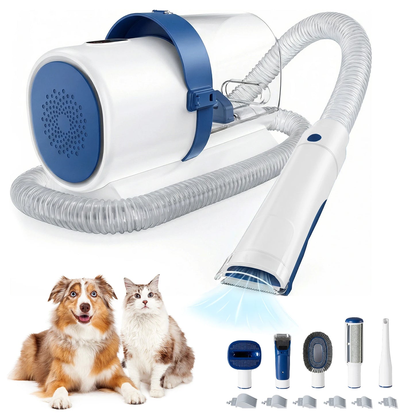 Professional Cordless Pet Grooming Clipper And Vacuum Kit Set