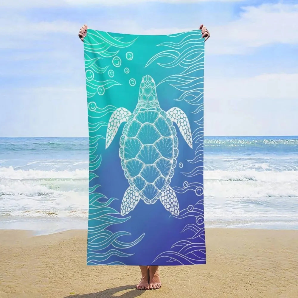 Microfiber Beach Towel Quick Dry Absorbent Portable Outdoor Camping Essential