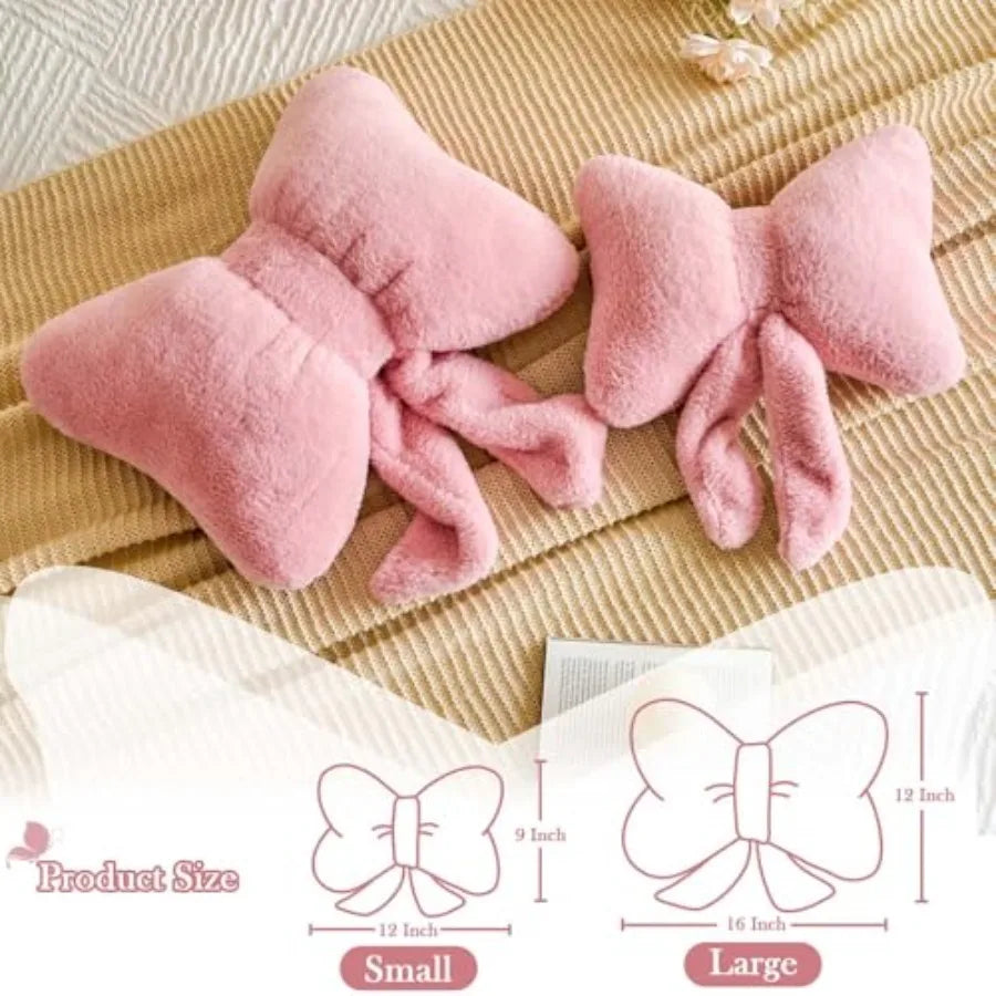 Elegant Bowknot Decorative Throw Pillow For Modern Home Decor