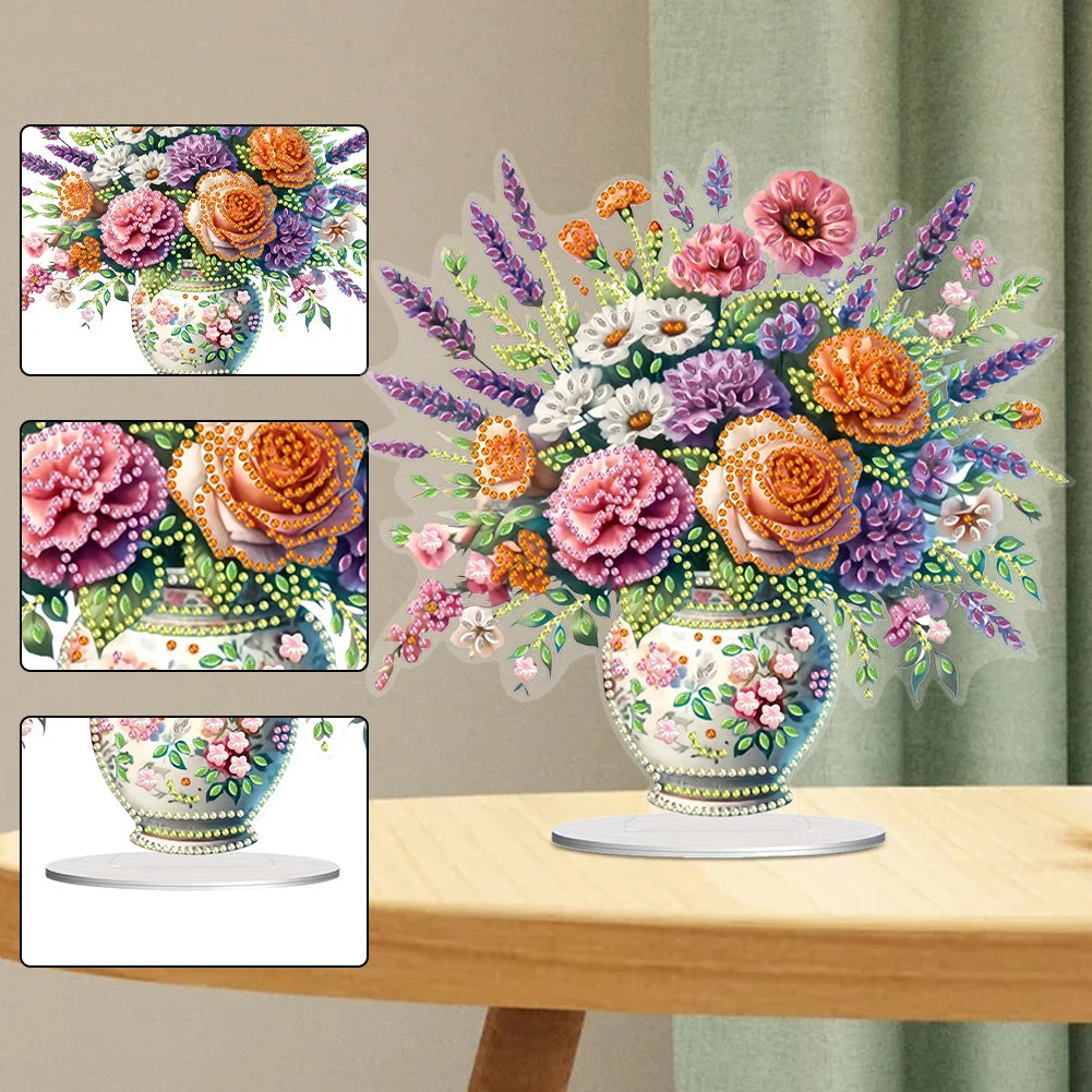Flower Bouquet 5D DIY Diamond Painting Ornament Kit For Home Decor