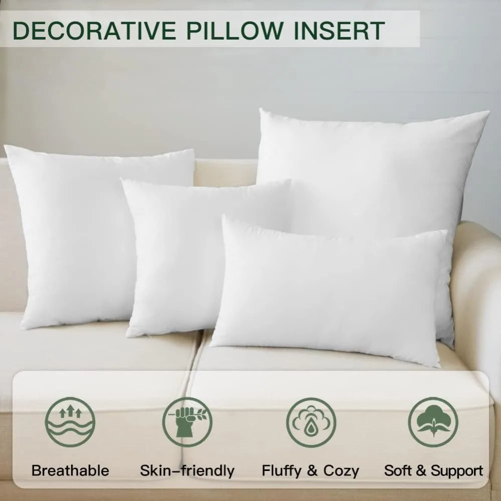 Premium Bamboo Fiber Throw Pillow Insert For Home Decor