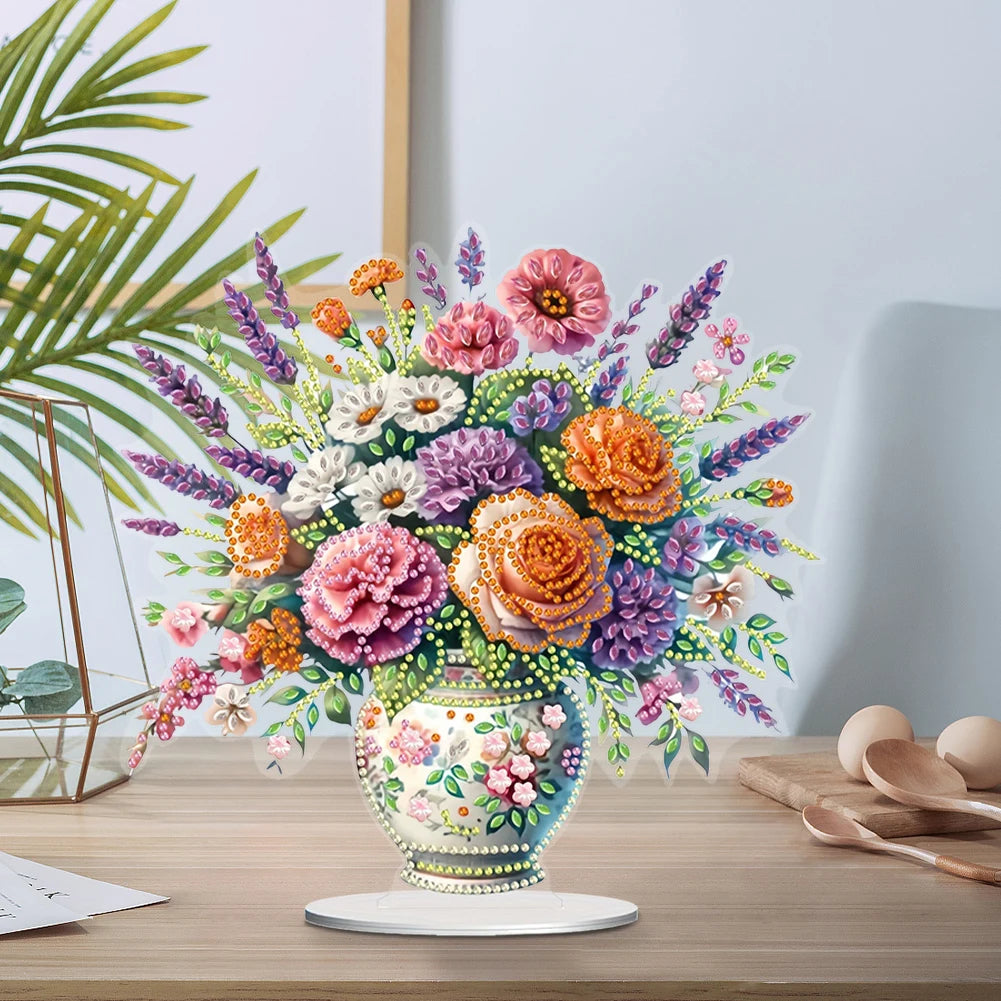 Flower Bouquet 5D DIY Diamond Painting Ornament Kit For Home Decor