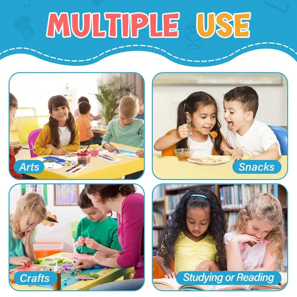 Kids Table and Chairs Set for Toddlers Creative Playroom Furniture