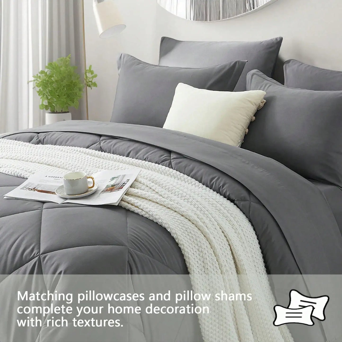 Geometric Pattern Bed Comforter Set