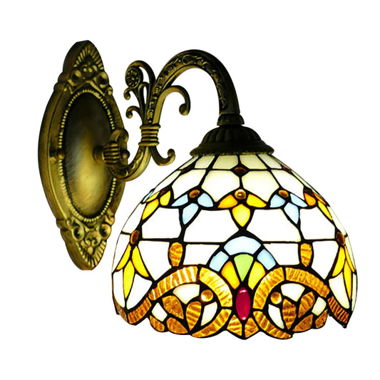 Tiffany Style Dome Wall Lamp For Living Room Hallway Bedroom