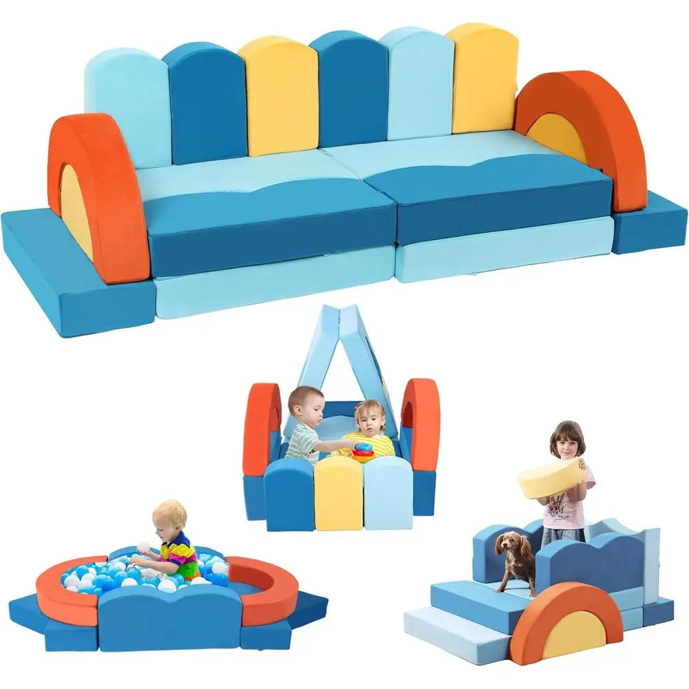 LISM Ocean Theme Modular Kids Sofa Set For Playroom