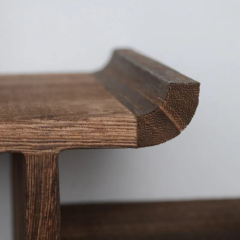 Solid Wood Wall-Mounted Shelves for Living Room and Dining