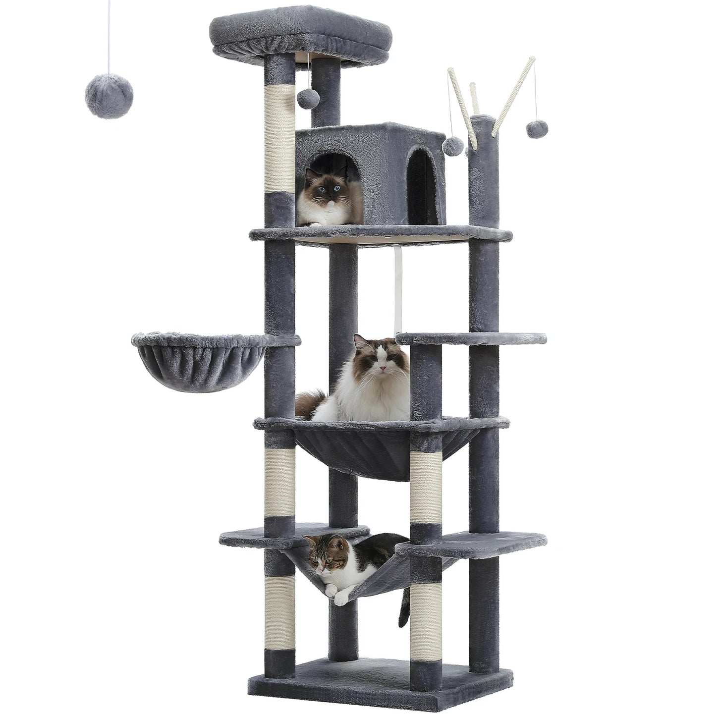 PAWZ Road Multi Level Cat Tree With Scratching Posts And Perches