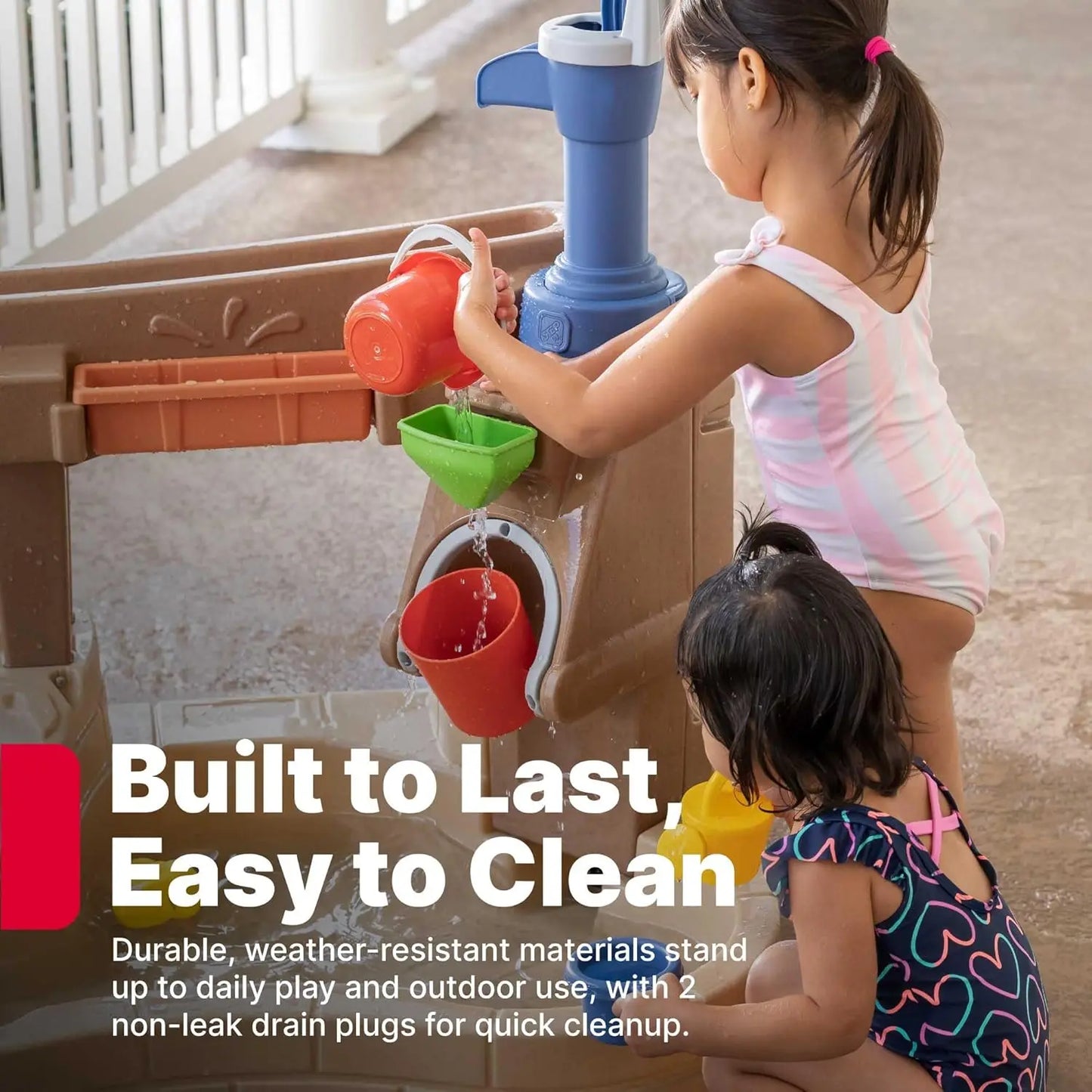 Kids Water Table With Pump And Splash Set For Toddlers
