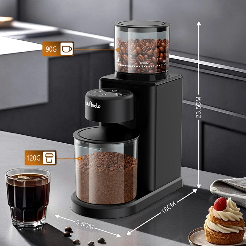 KIRAINAFLY Automatic Conical Burr Coffee Grinder CBG9001