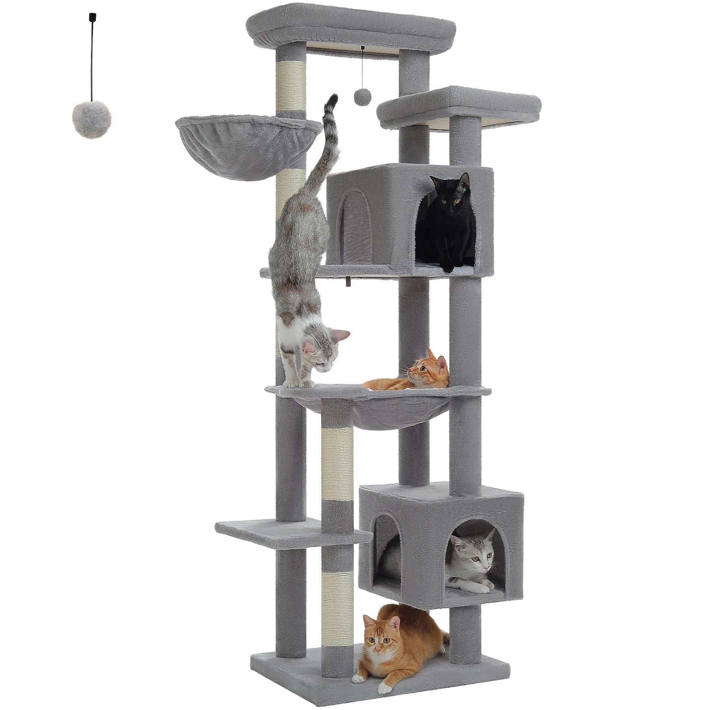 PAWZ Road Multi Level Cat Tree With Scratching Posts And Perches