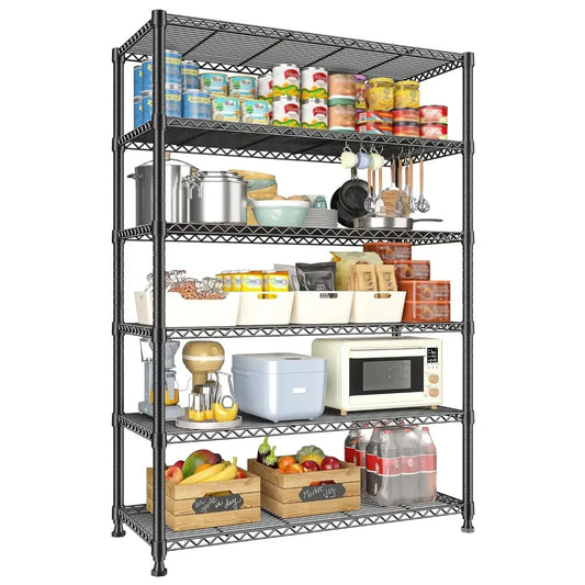 ZHILU Six Tier Adjustable Metal Shelving Unit