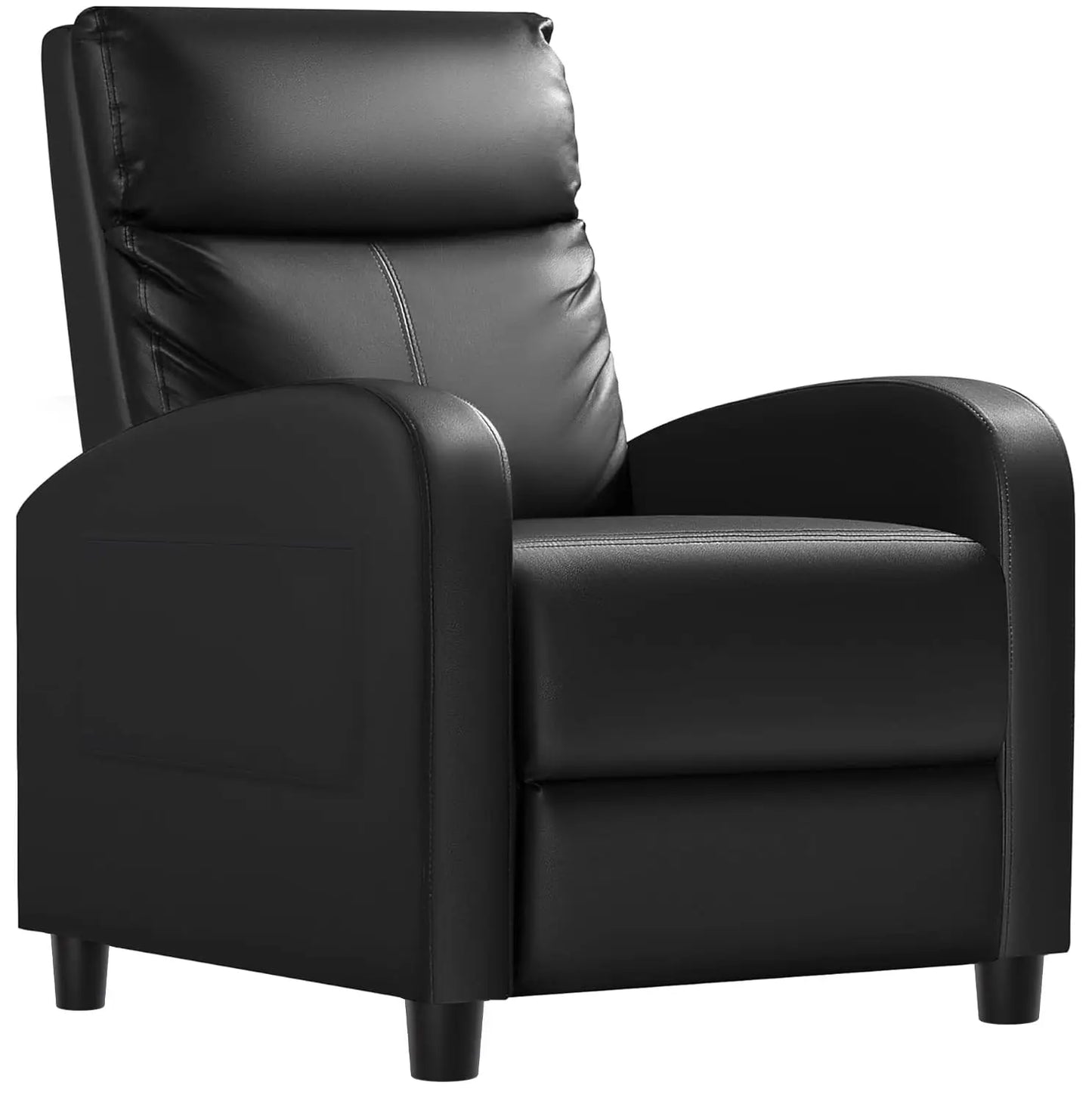 PU Leather Recliner Chair With Lumbar Support For Home Theater