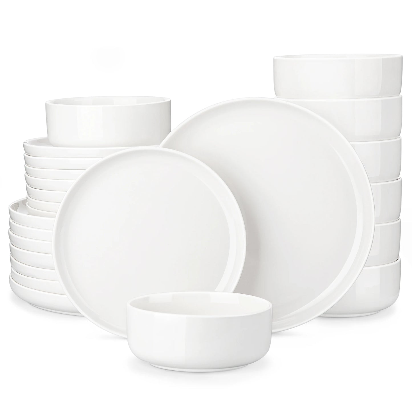 MALACASA Porcelain Dinnerware Set Service For Four Dishwasher Safe