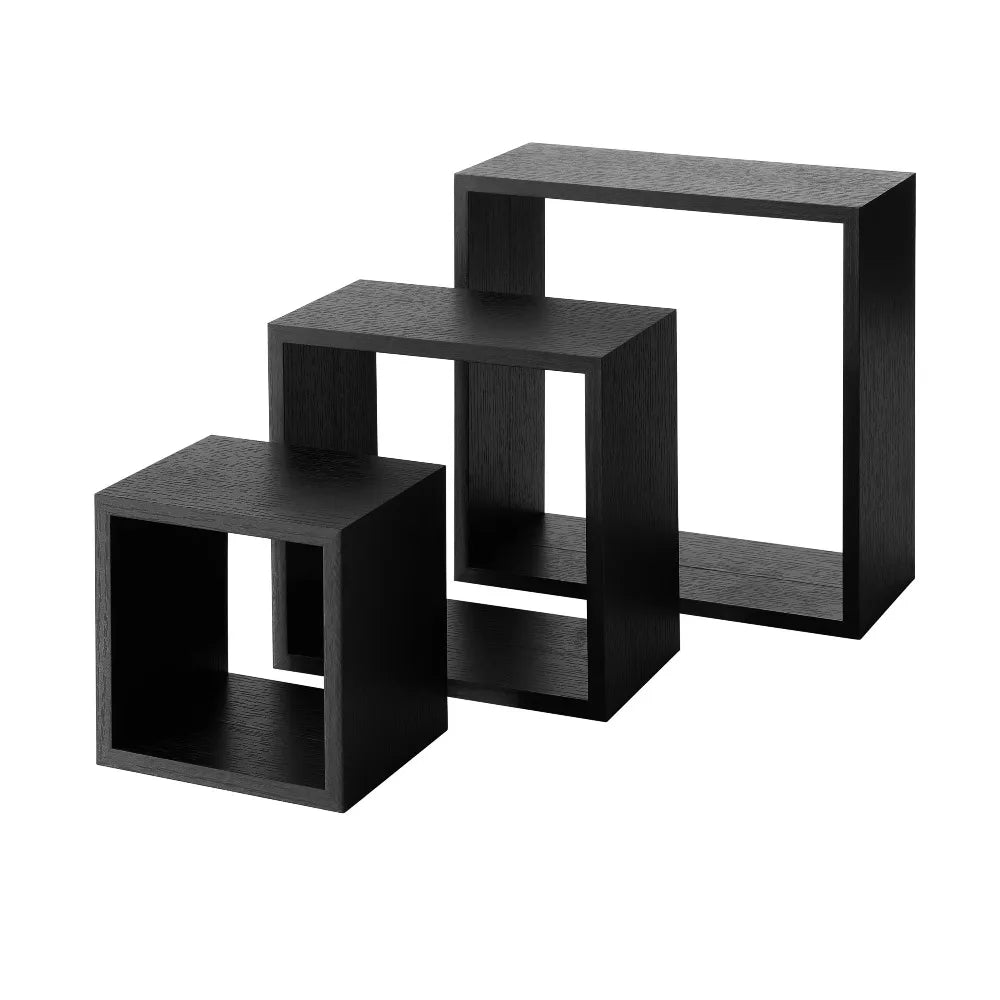 Modern Cube Storage Shelf Set Wall Mount Display Organizer