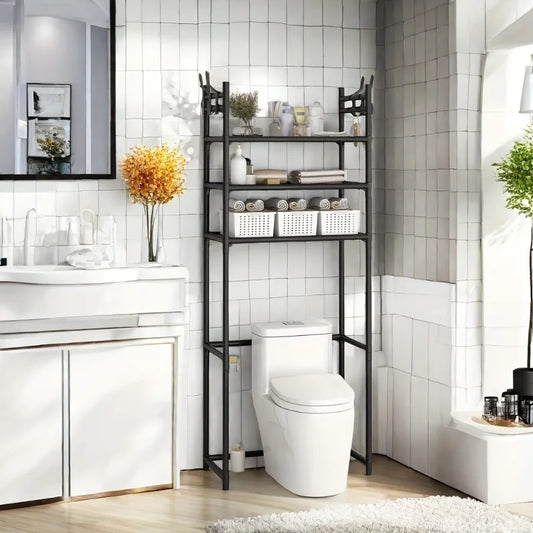 Metal 3 Tier Above Toilet Storage Rack For Bathroom