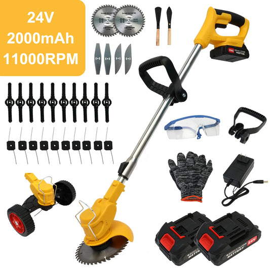 Cordless Electric 3 In 1 Grass Trimmer Lawn Mower Edger
