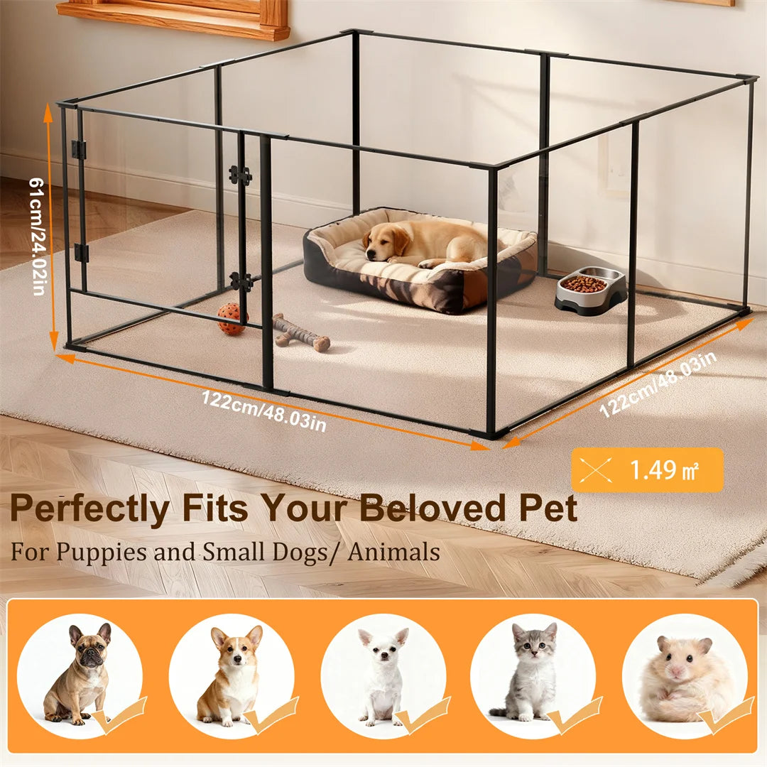 Bingopaw Modular Dog Playpen And Pet Exercise Fence For Puppies