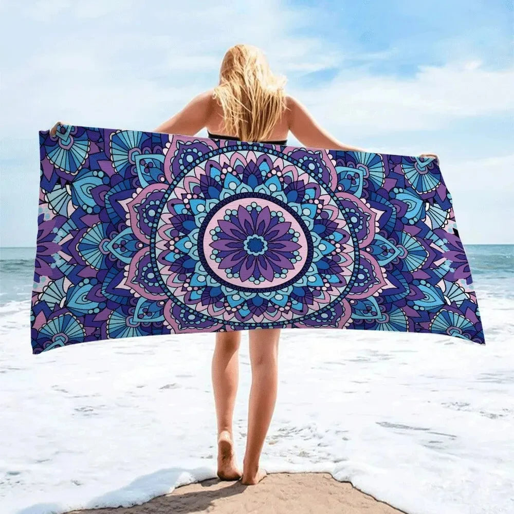 Microfiber Beach Towel Quick Dry Absorbent Portable Outdoor Camping Essential