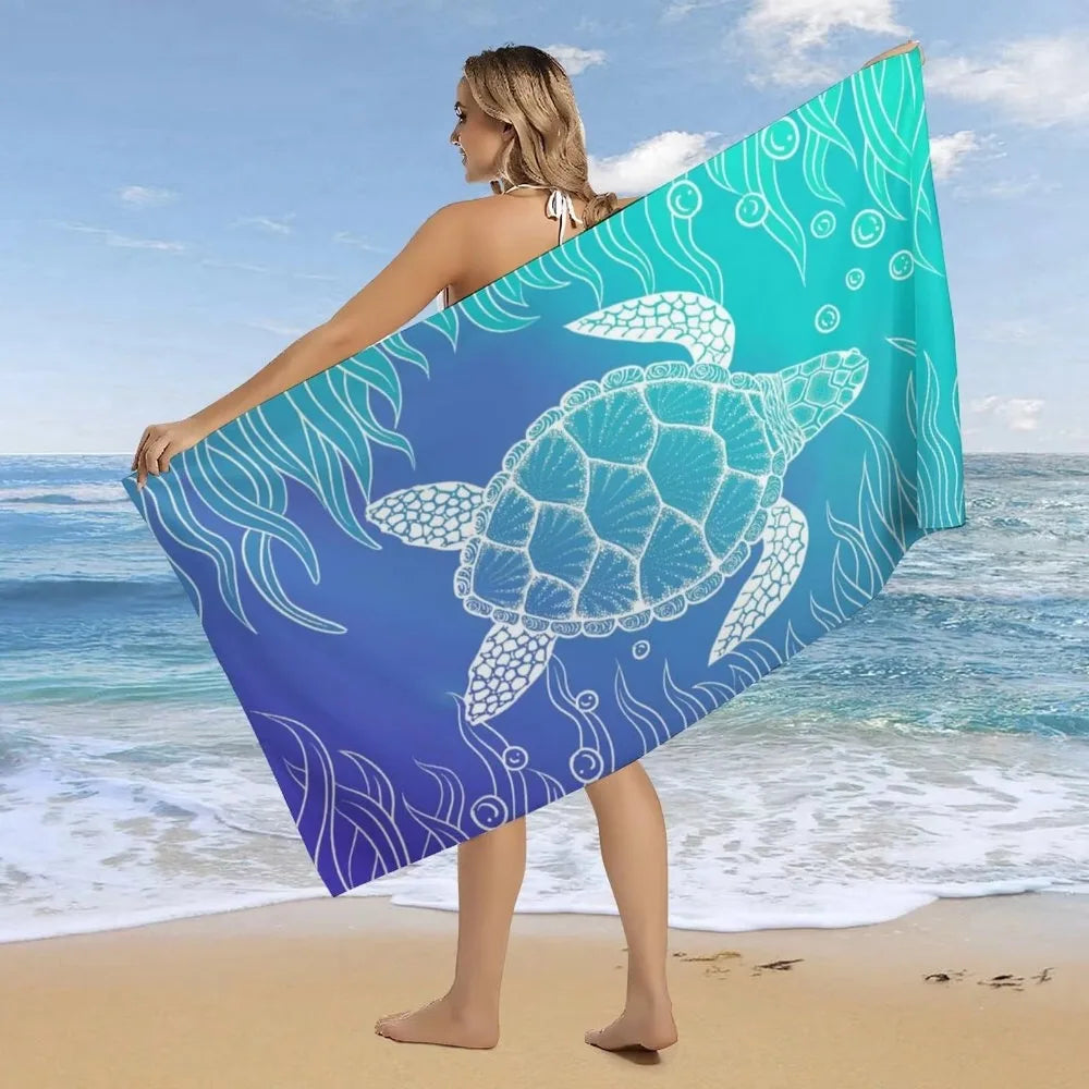 Microfiber Beach Towel Quick Dry Absorbent Portable Outdoor Camping Essential