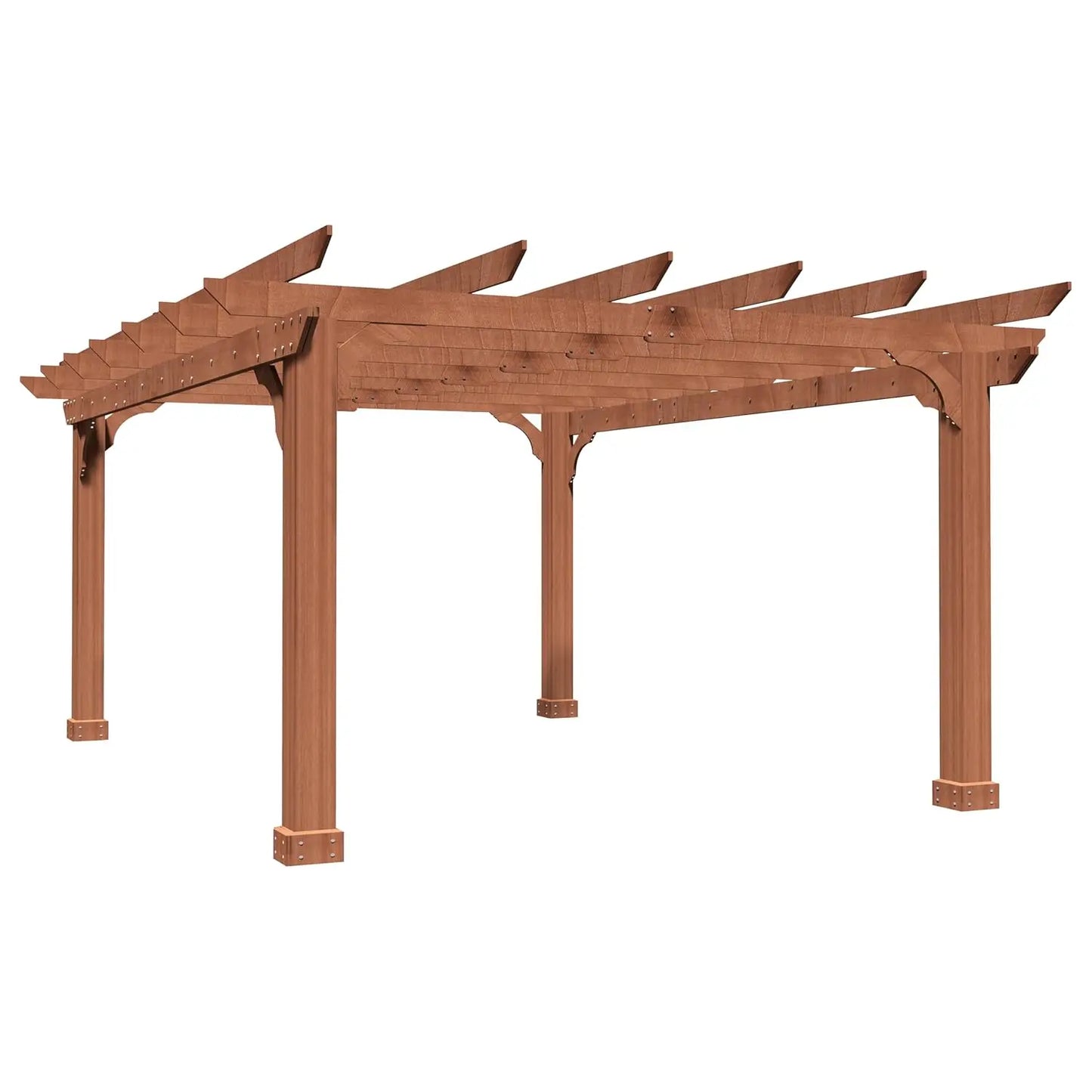 Cedar Wooden Pergola Kit Outdoor Arbors And Shade Structure