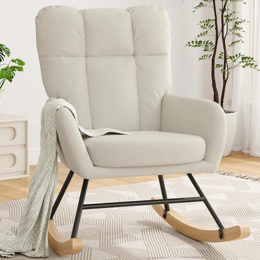 Rocking Chair Nursery, Teddy Baby Nursery Rocking Chairs, Modern Nursing Chair for Breastfeeding, Nursery Rocker, Customized