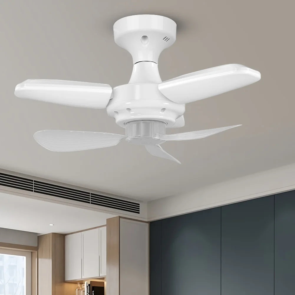 Sikiwind Modern LED Ceiling Fan With Silent Remote Control For Bedroom