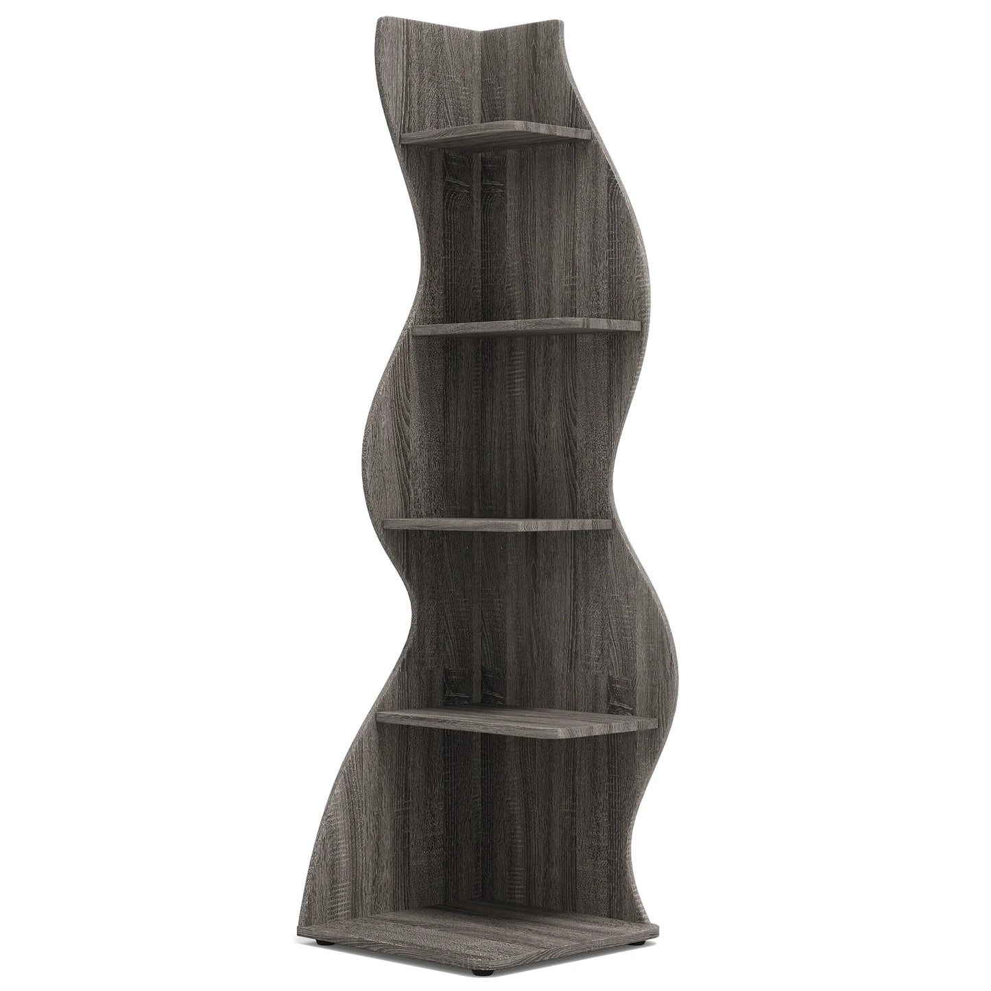 Tribesigns 5 Tier Corner Shelf Bookcase Storage Rack Plant Stand
