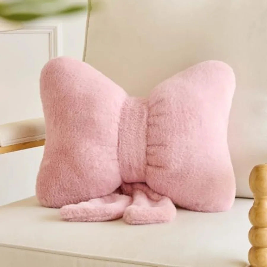 Elegant Bowknot Decorative Throw Pillow For Modern Home Decor