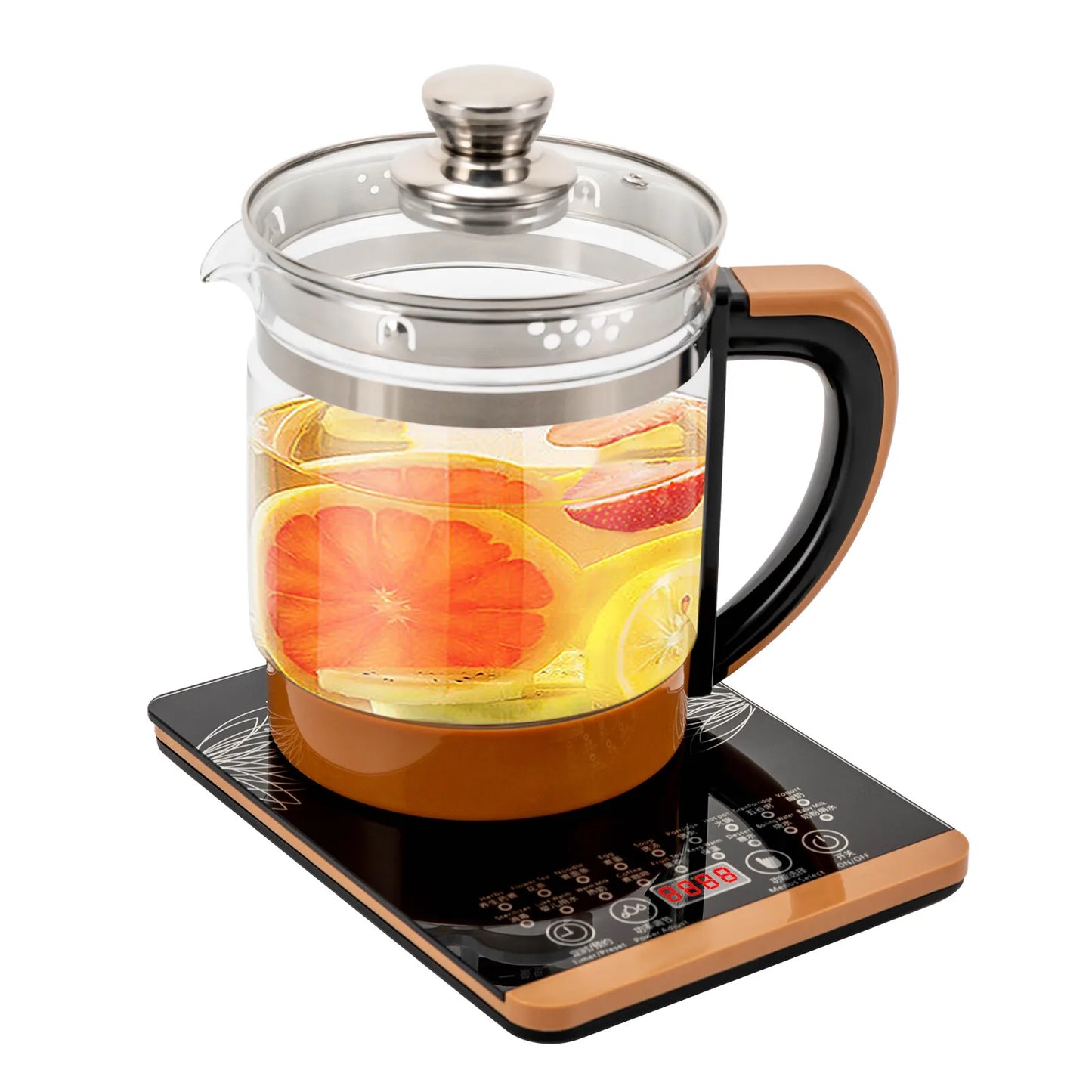 Electric Glass Tea Kettle With Keep Warm And 6 Temperature Settings BPA Free