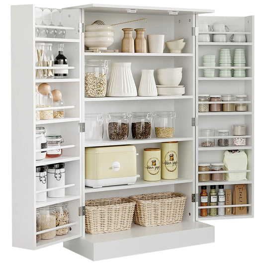 HOMCOM Modern Freestanding Storage Cabinet Double Door Adjustable Shelf Unit
